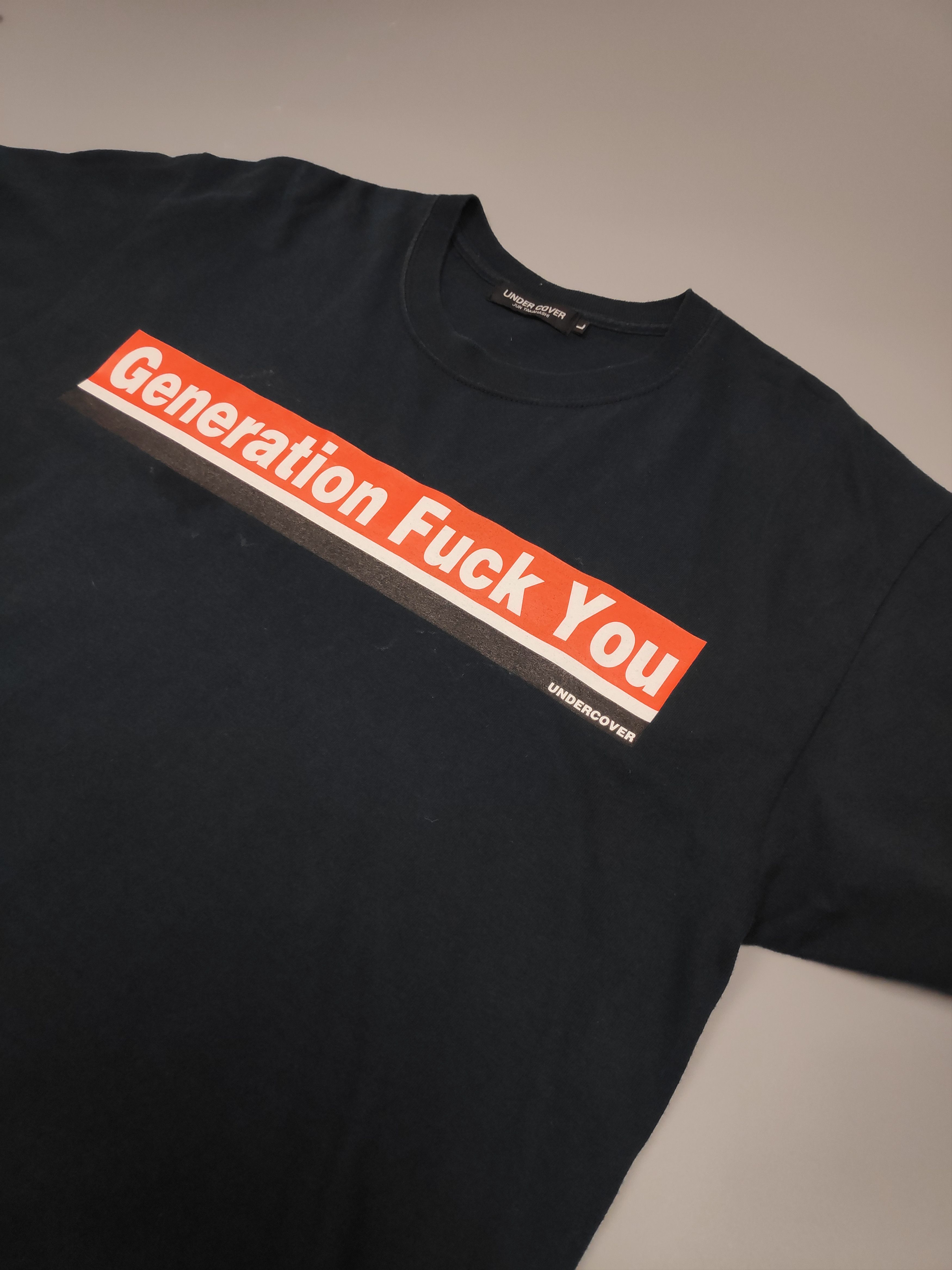 Japanese Brand UNDERCOVER "GENERATION FUCK YOU" Size US L / EU 52-54 / 3 - 3 Thumbnail