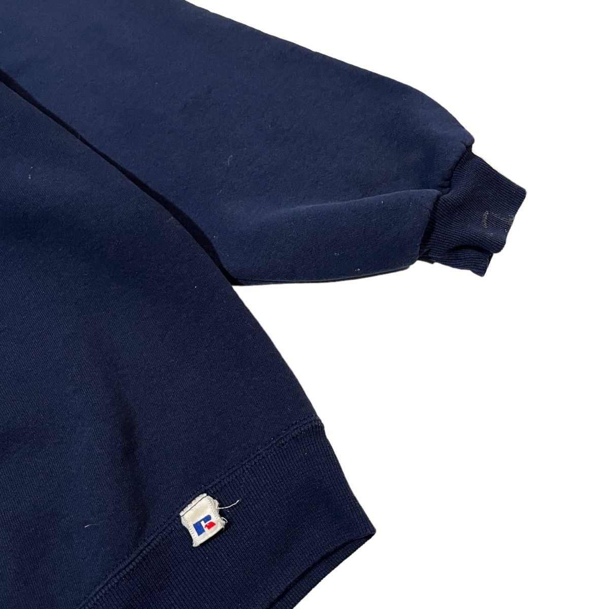 Russell Athletic × Vintage 90s Russell Athletic Navy Blue Sweatshirt Size US XL / EU 56 / 4 - 2 Thumbnail