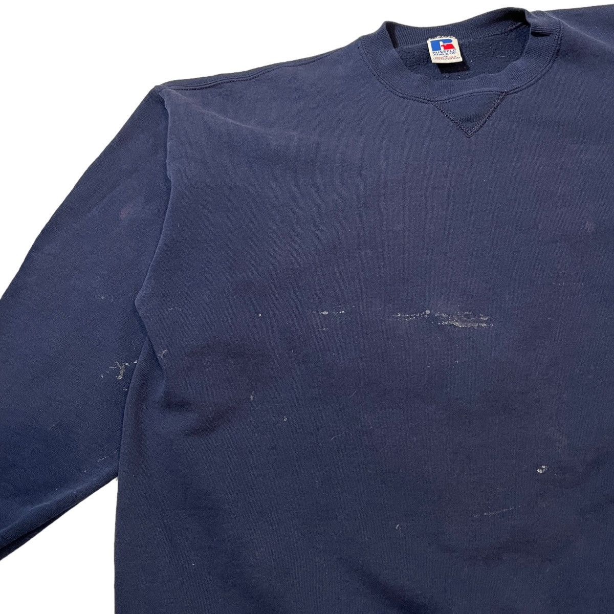 Russell Athletic × Vintage 90s Russell Athletic Navy Blue Sweatshirt Size US XL / EU 56 / 4 - 3 Thumbnail