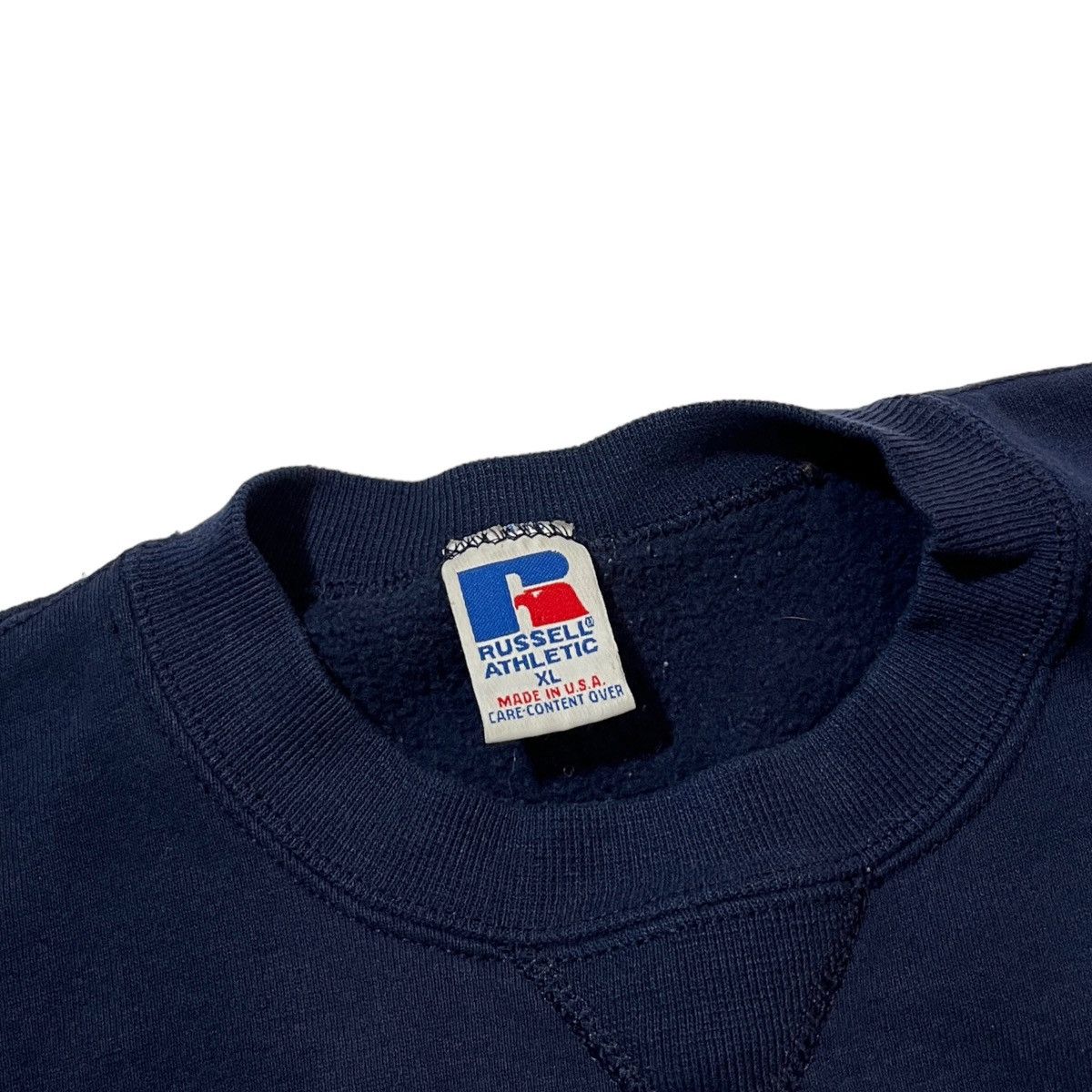 Russell Athletic × Vintage 90s Russell Athletic Navy Blue Sweatshirt Size US XL / EU 56 / 4 - 6 Thumbnail