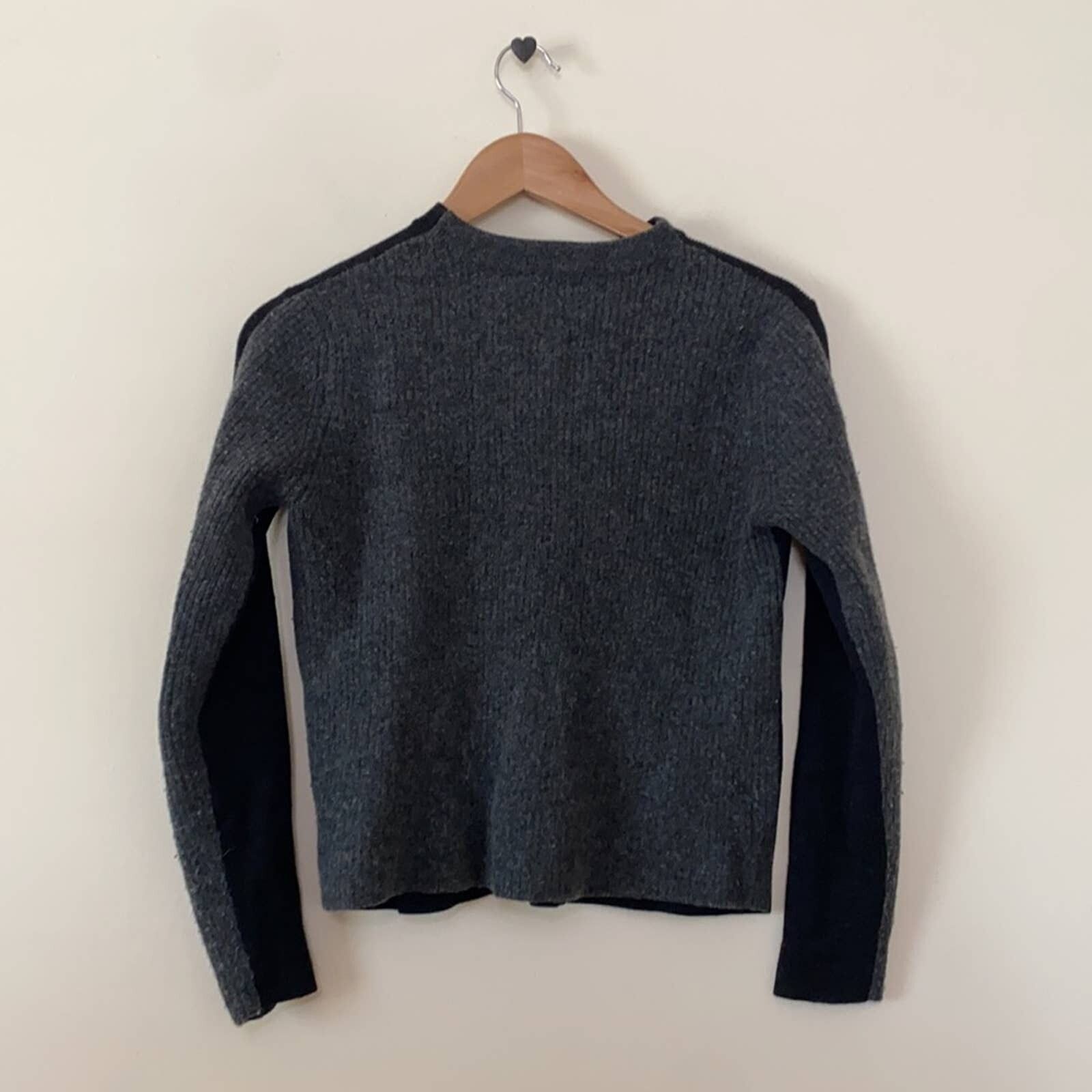 Cos COS Two Tone Wool Blend Sweater Size S / US 4 / IT 40 - 2 Preview