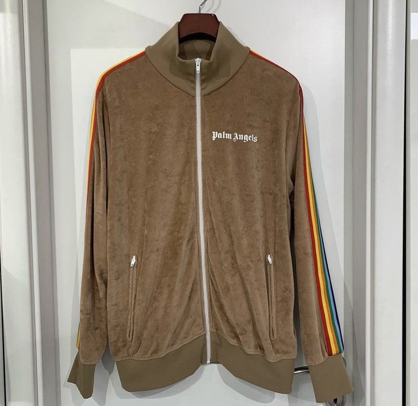 Palm Angels Track Jacket Brown
