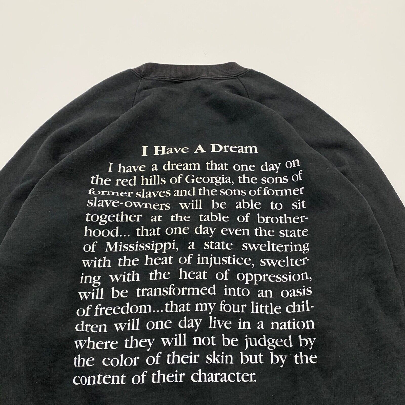 Rap Tees × Vintage VTG MLK 'I Have A Dream' Speech Sweatshirt Graphic Portrait Size US XL / EU 56 / 4 - 3 Thumbnail
