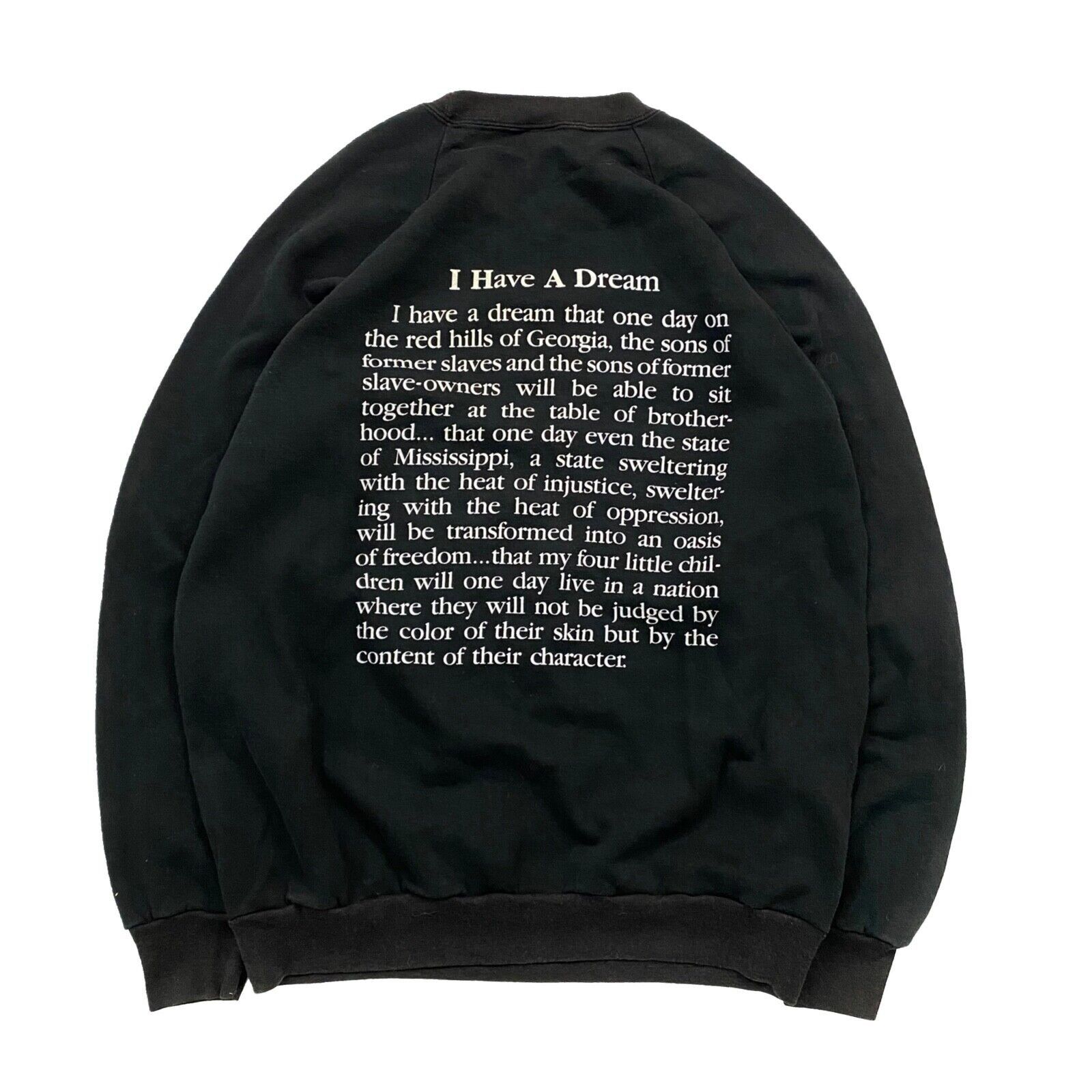 Rap Tees × Vintage VTG MLK 'I Have A Dream' Speech Sweatshirt Graphic Portrait Size US XL / EU 56 / 4 - 2 Thumbnail