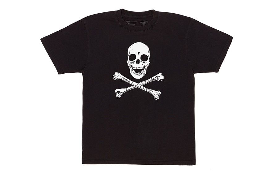 Vlone skull and bones tee sales