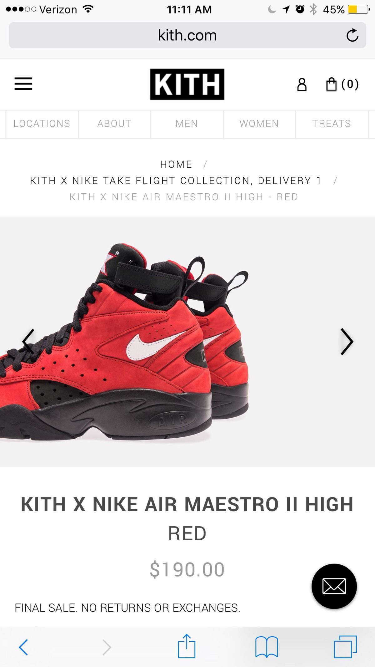 KITH X NIKE AIR MAESTRO II HIGH