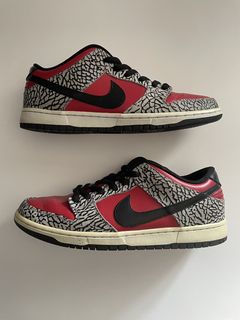 Buy Supreme x Dunk Low Premium SB 'Red Cement' - 313170 600 - Red