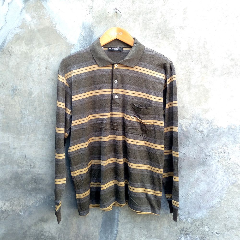 VTG Christian Dior Long Sleeve Polo Shirt