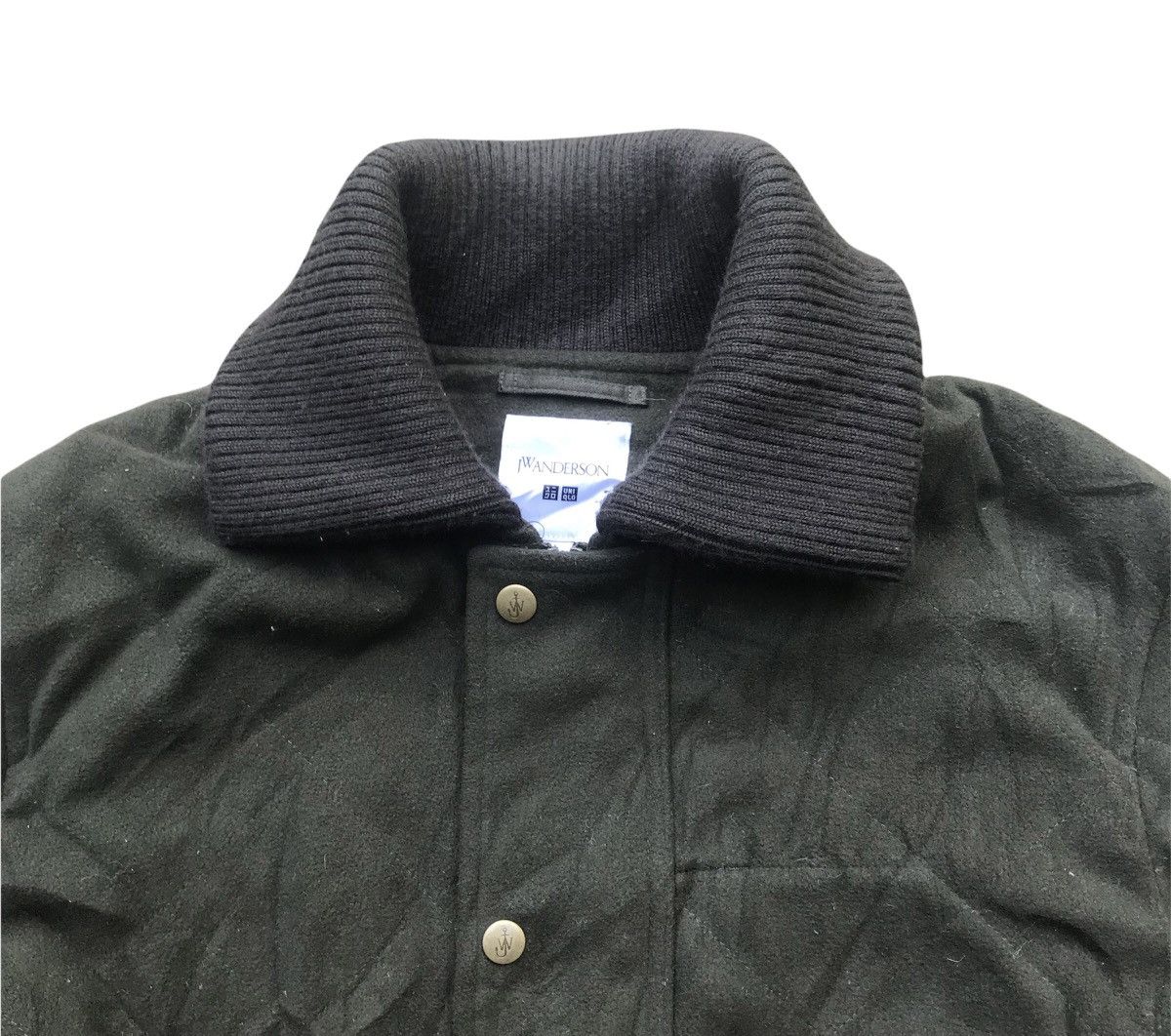 JW Anderson AW17 2 Side Pocket Military Wool Blended Quilted Jacket Size US L / EU 52-54 / 3 - 2 Thumbnail