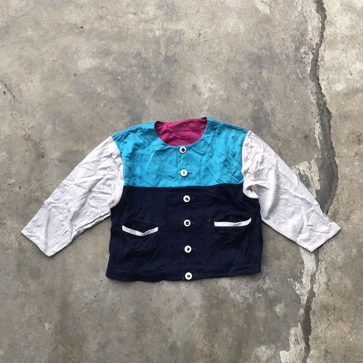 Japanese Brand × Other Vintage MicMac Paris Multicolour Reversible Jacket Size US L / EU 52-54 / 3 - 5 Thumbnail