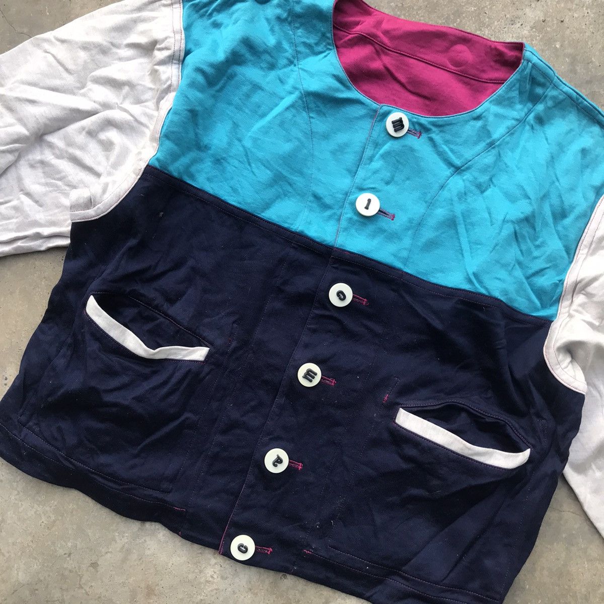 Japanese Brand × Other Vintage MicMac Paris Multicolour Reversible Jacket Size US L / EU 52-54 / 3 - 6 Thumbnail
