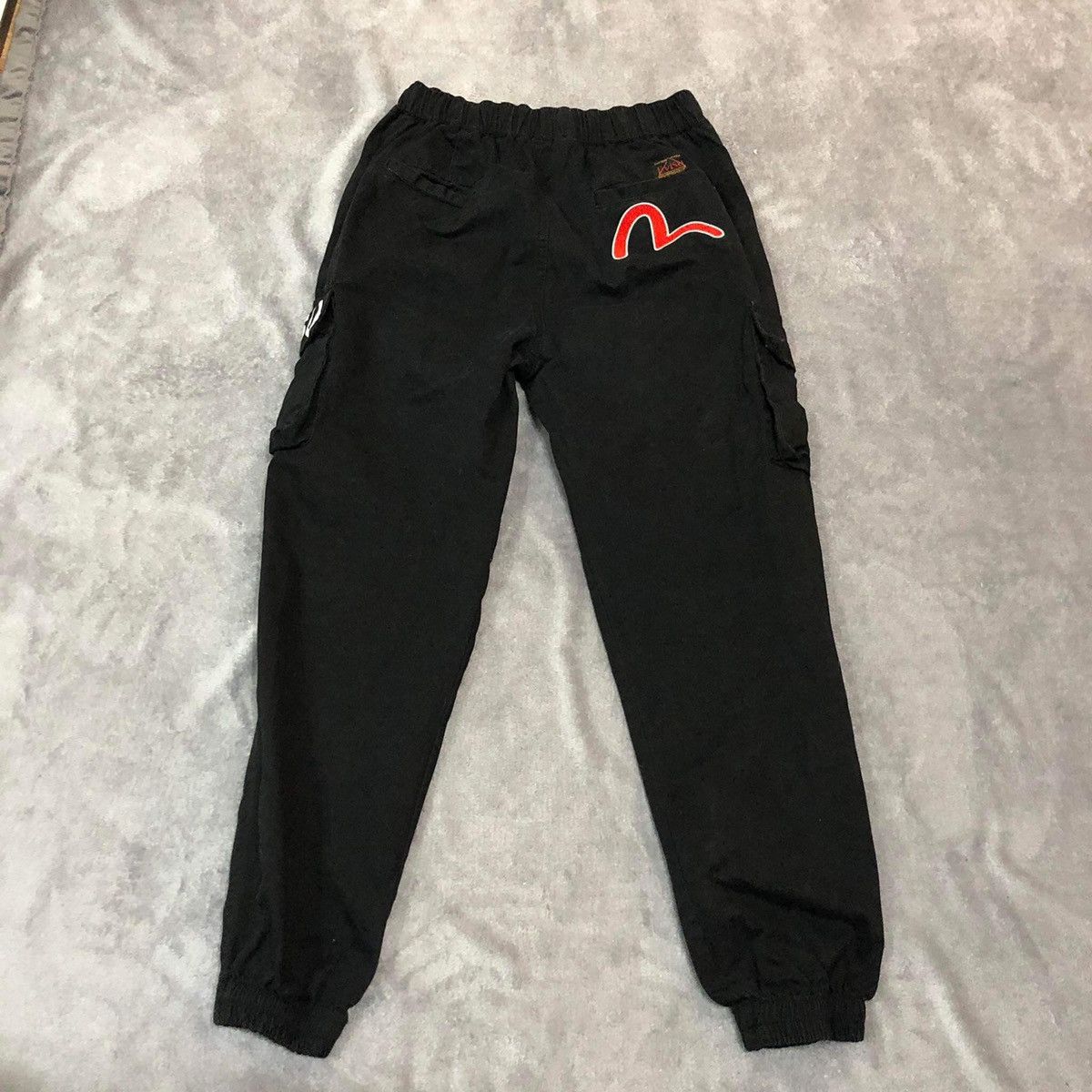 Evisu pants cargo black