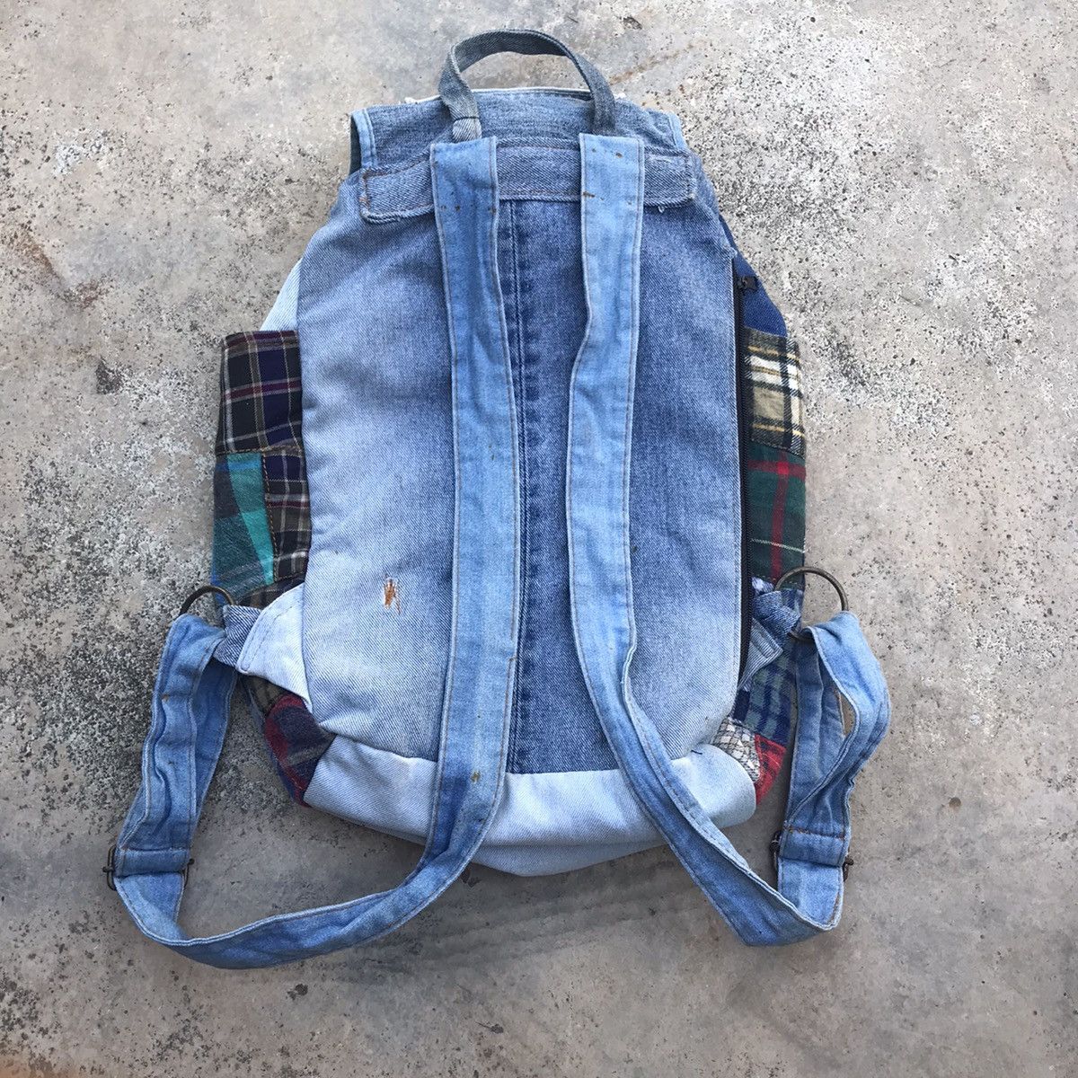 Japanese Brand × Vintage Vintage Bluenice Patchwork Daily Backpack Size ONE SIZE - 9 Thumbnail