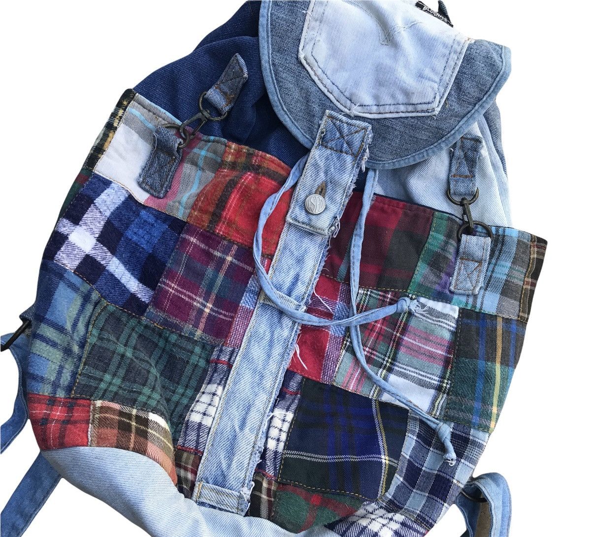 Japanese Brand × Vintage Vintage Bluenice Patchwork Daily Backpack Size ONE SIZE - 2 Thumbnail