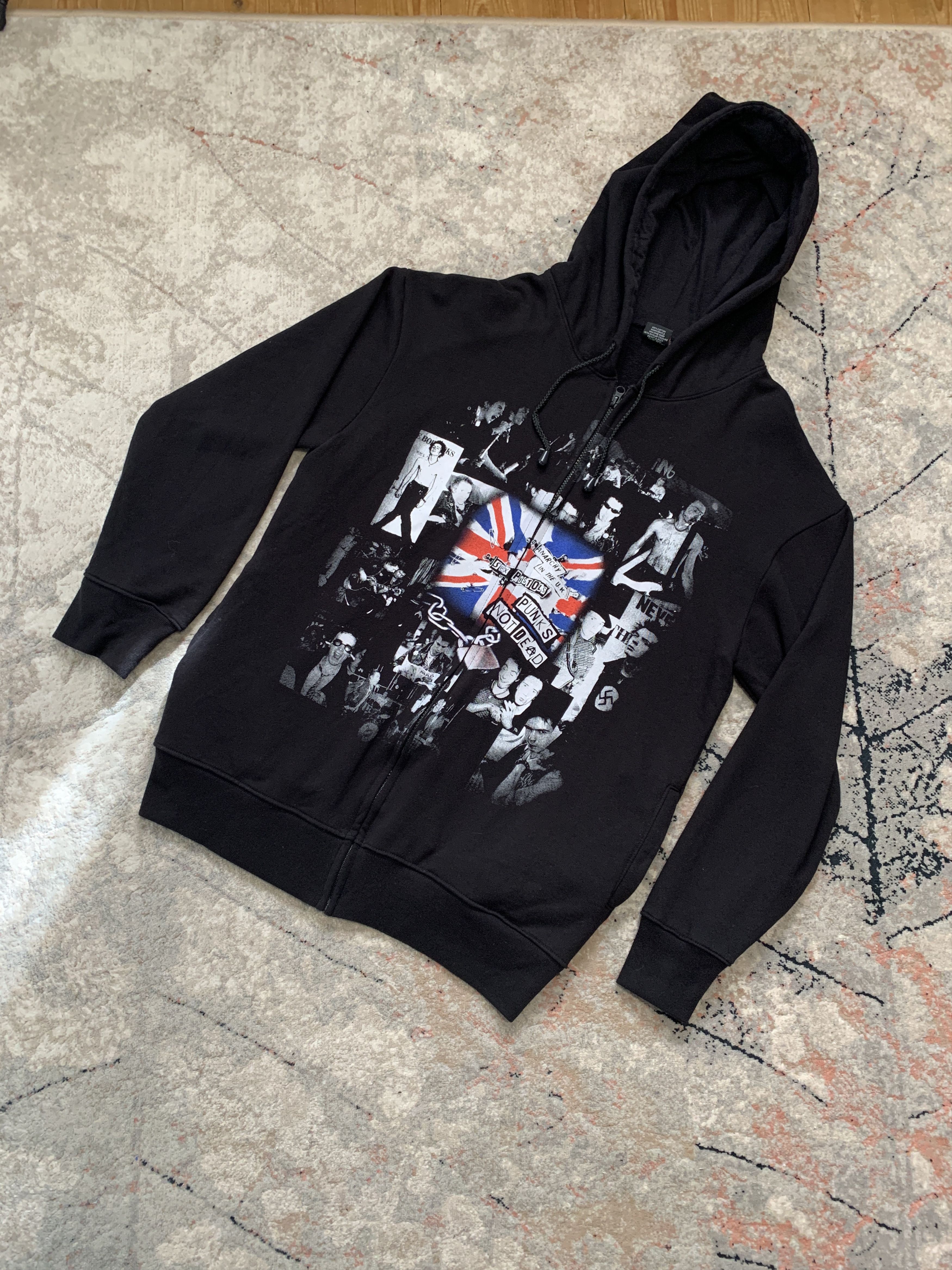 Band Tees × Vintage Rock Yeah Sex Pistols Vintage Zip Hoodie Size US XL / EU 56 / 4 - 1 Thumbnail