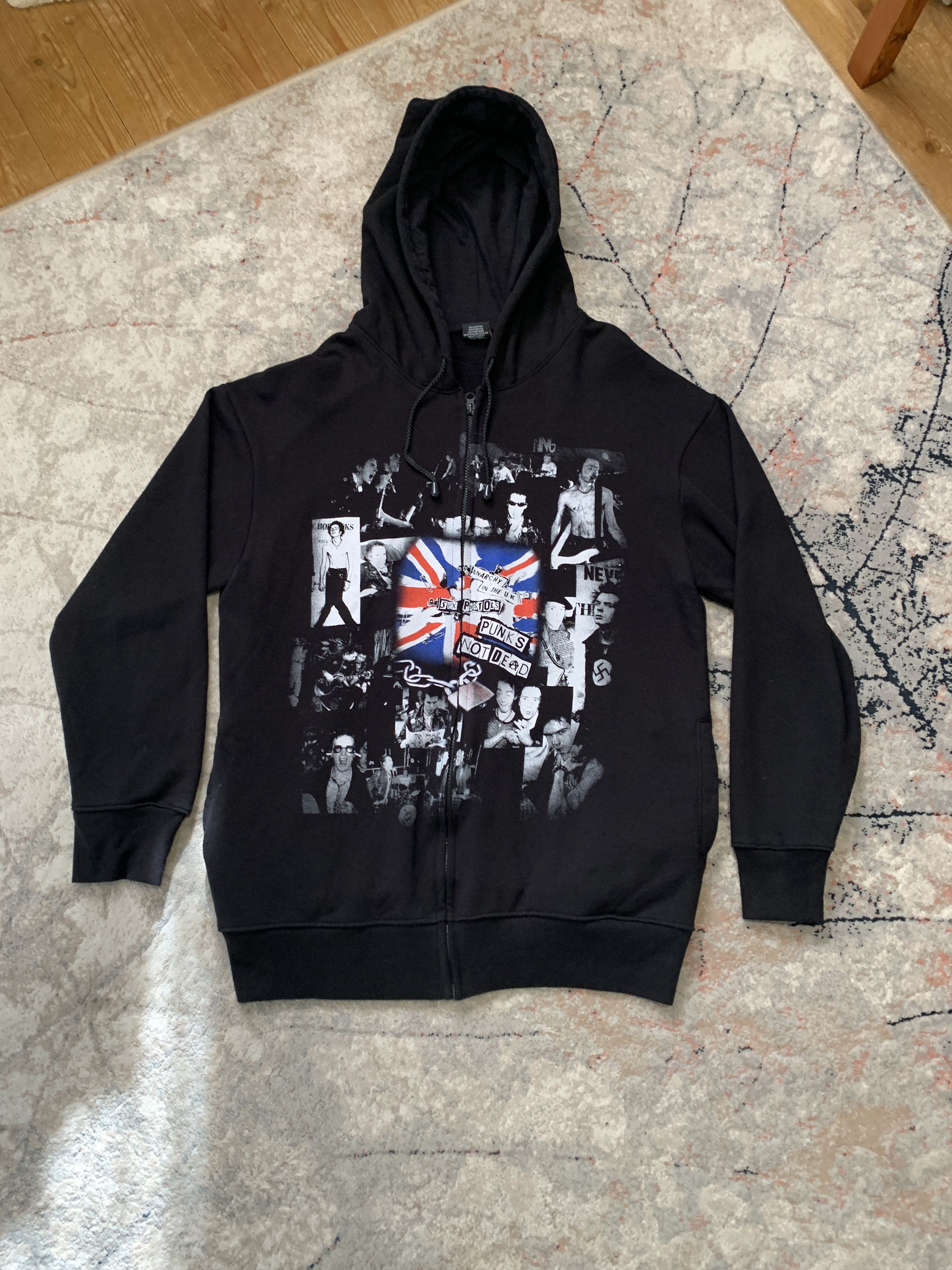 Band Tees × Vintage Rock Yeah Sex Pistols Vintage Zip Hoodie Size US XL / EU 56 / 4 - 2 Thumbnail