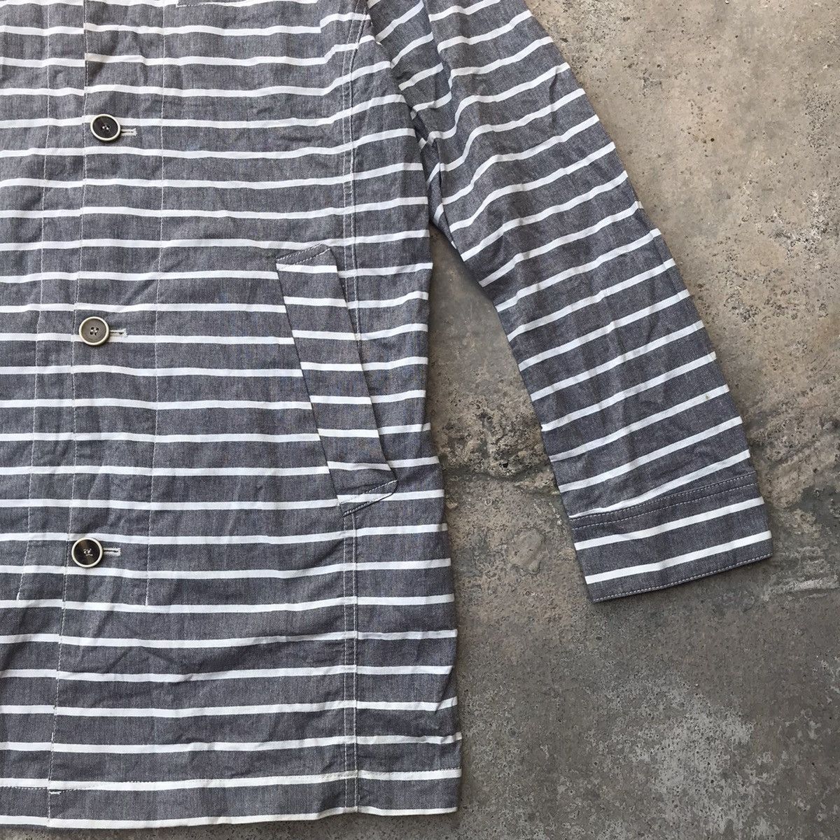 Japanese Brand × Vintage Vintage United Design Prison Stripe Jacket Size US M / EU 48-50 / 2 - 4 Thumbnail