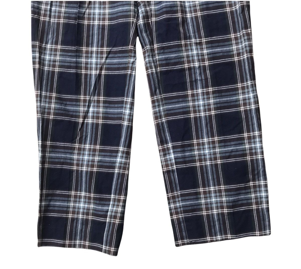 Japanese Brand × Vintage Vintage Boston Ocean Blue Burberry Design Checked Pants Size US 29 - 3 Thumbnail