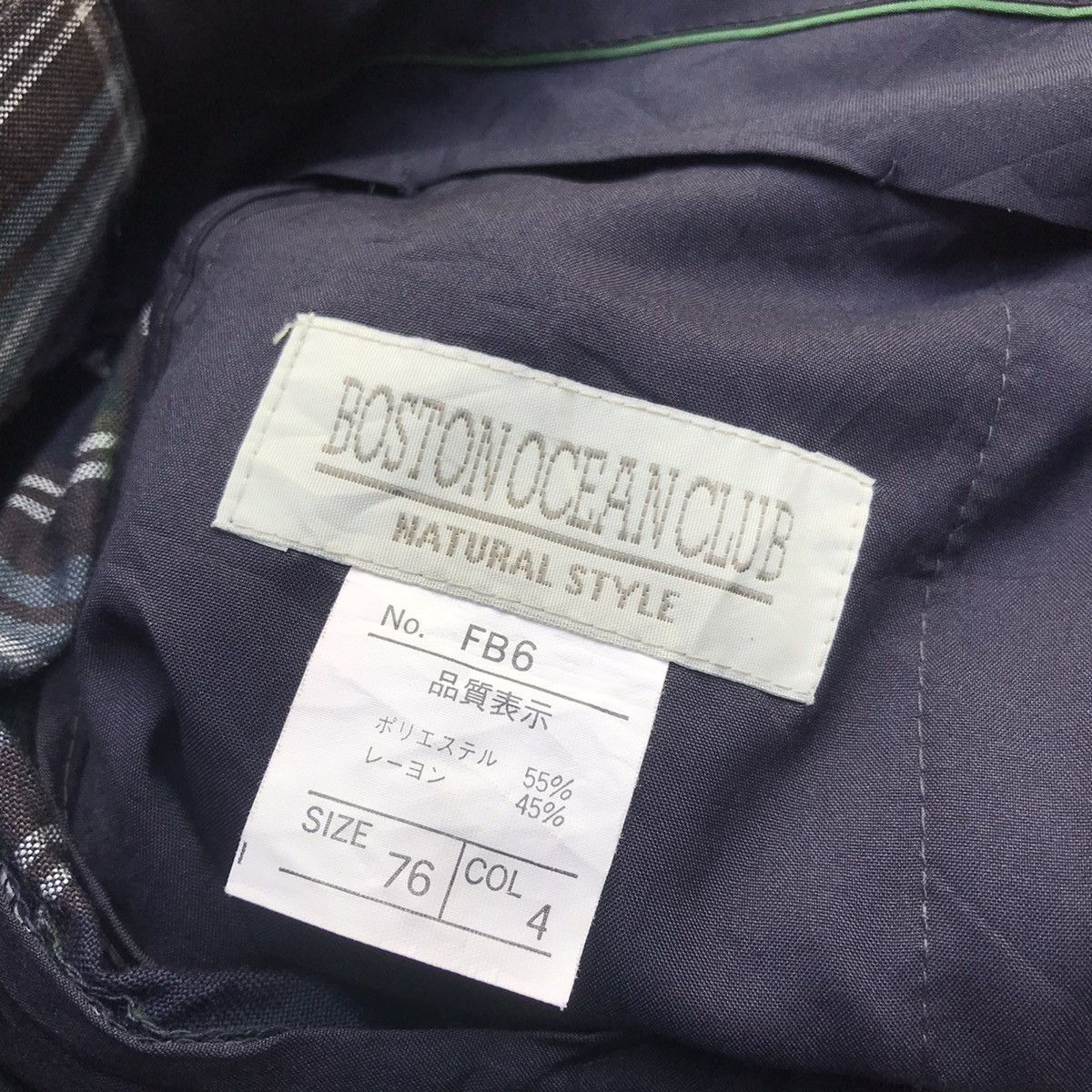Japanese Brand × Vintage Vintage Boston Ocean Blue Burberry Design Checked Pants Size US 29 - 6 Thumbnail