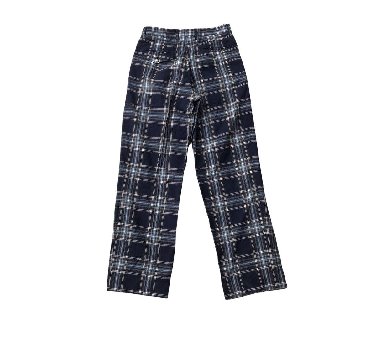 Japanese Brand × Vintage Vintage Boston Ocean Blue Burberry Design Checked Pants Size US 29 - 4 Thumbnail