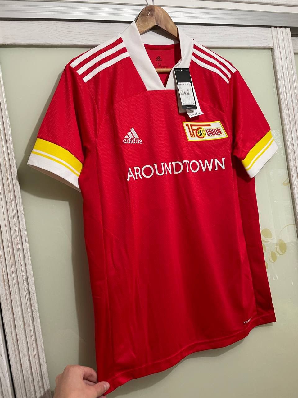 Adidas Union Berlin 2020-2021 Home Soccer Jersey Football Kit Size US M / EU 48-50 / 2 - 3 Thumbnail