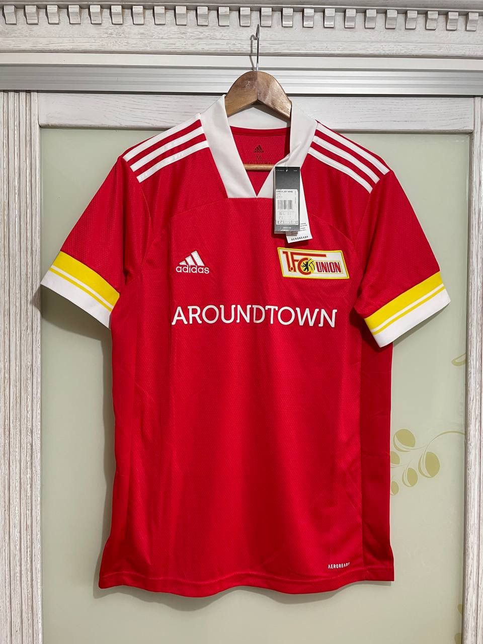 Adidas Union Berlin 2020-2021 Home Soccer Jersey Football Kit Size US M / EU 48-50 / 2 - 1 Thumbnail
