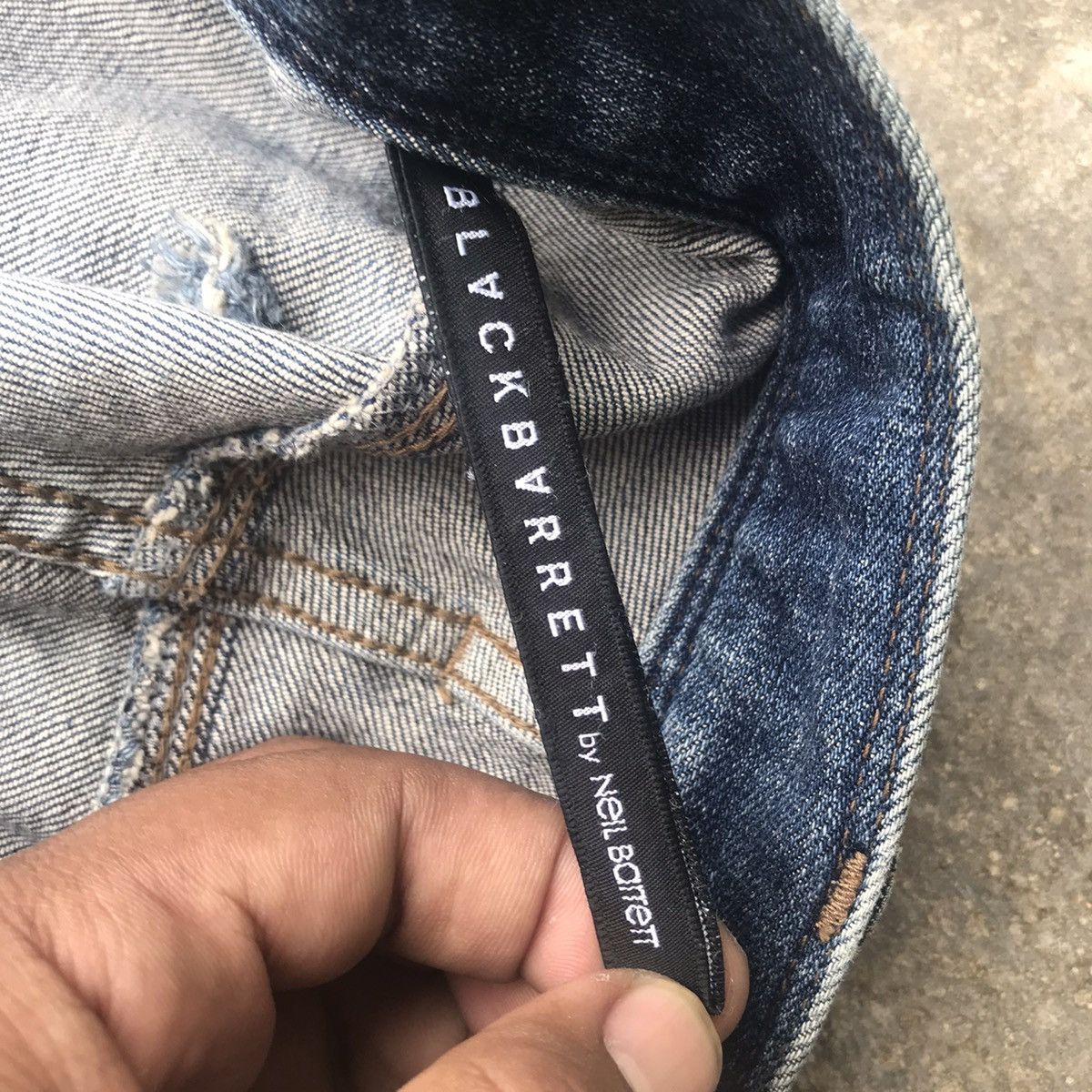 Black Barrett × Neil Barrett Vintage Black Barrett By Neil Barrett Denim Jeans Size US 32 / EU 48 - 10 Thumbnail