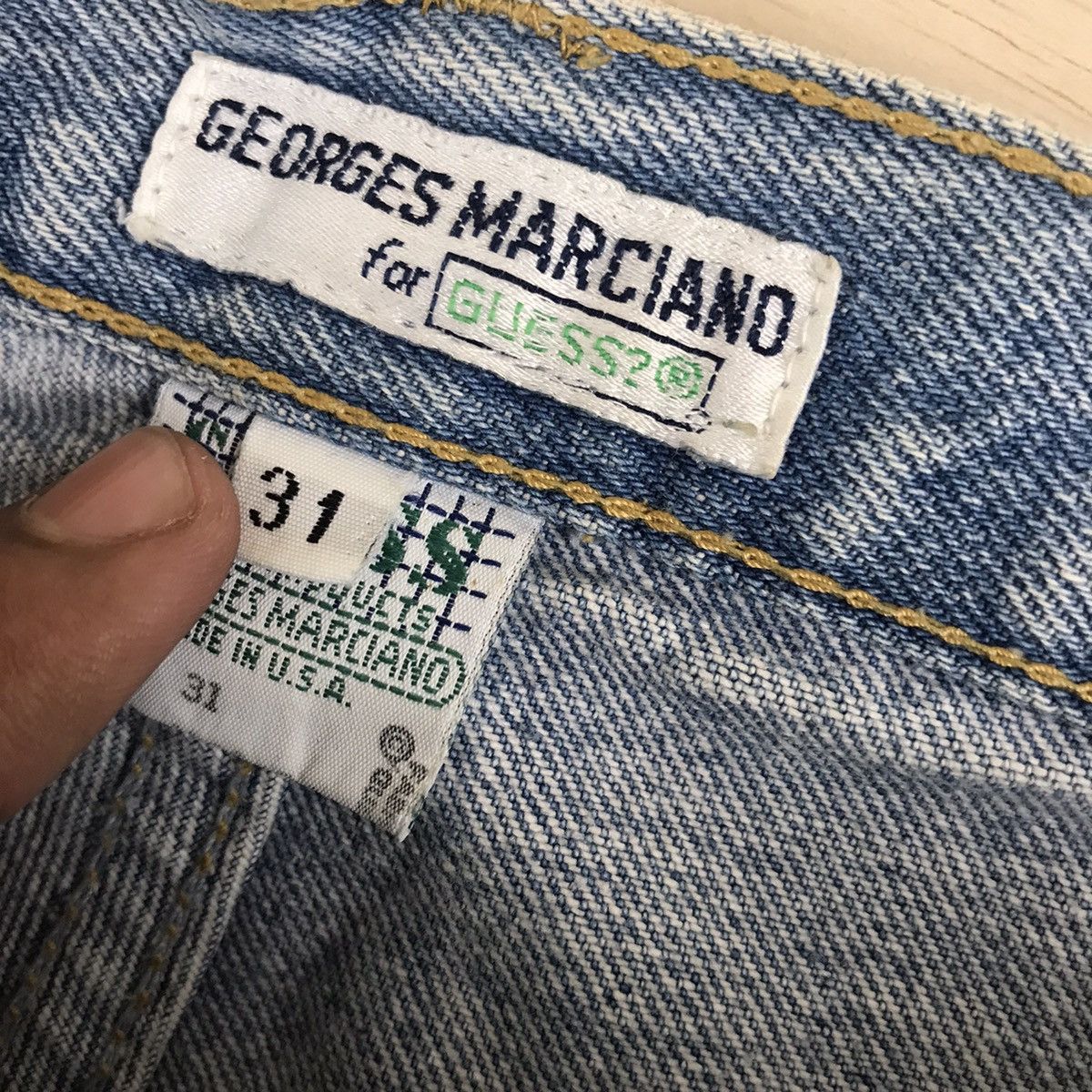 Guess Vintage 90’s Guess Ankle Line Denim Jeans Size US 31 - 11 Thumbnail