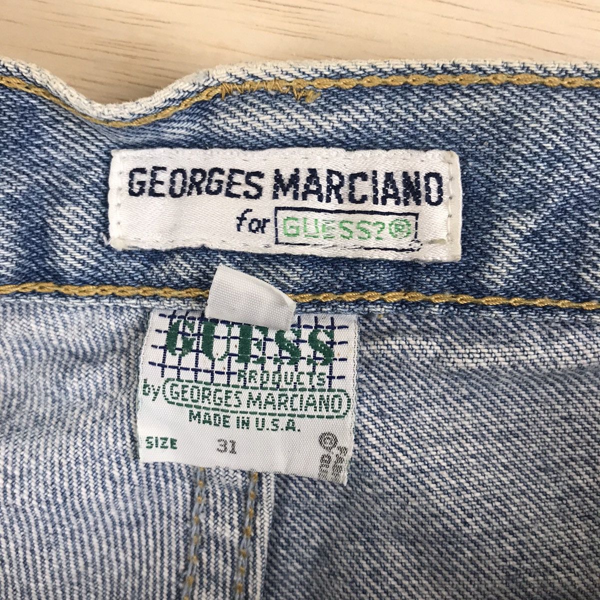 Guess Vintage 90’s Guess Ankle Line Denim Jeans Size US 31 - 10 Thumbnail