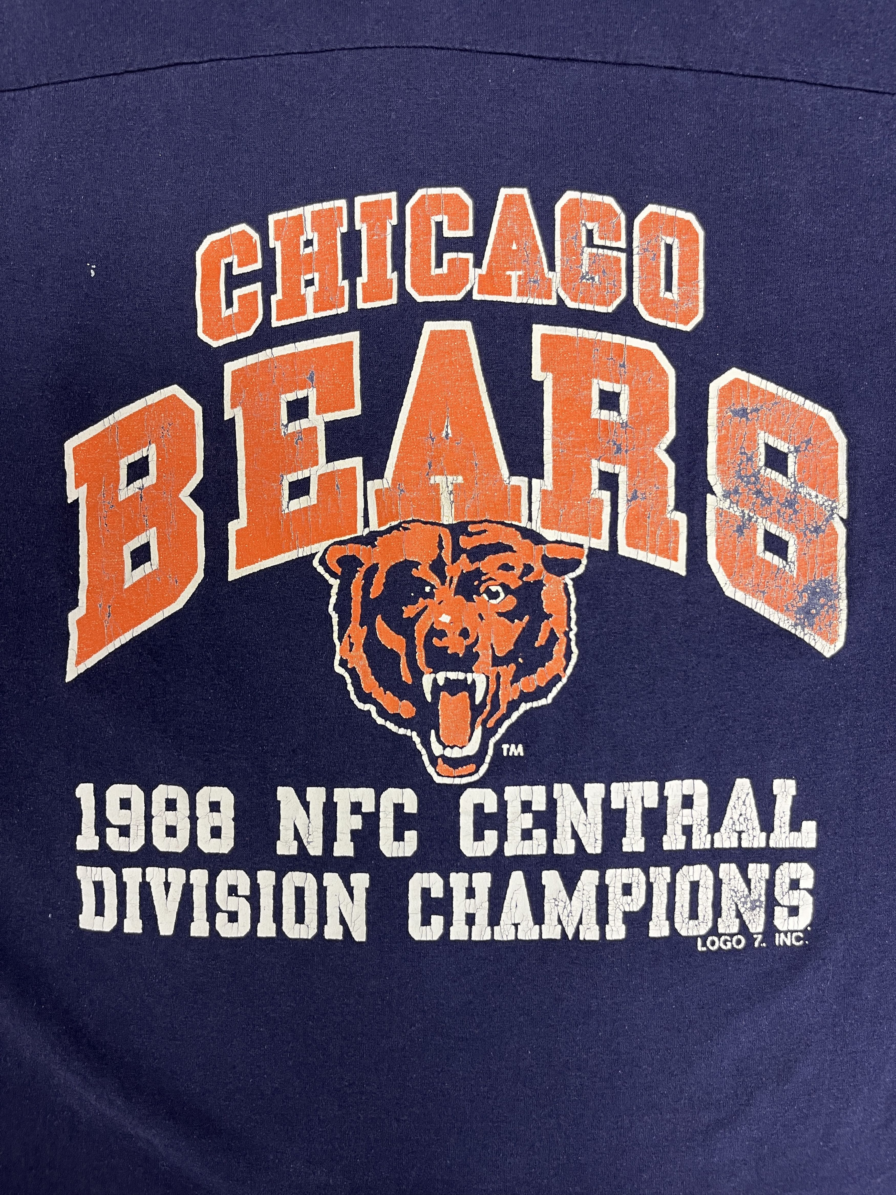 Logo 7 × Vintage Chicago Bears Division Champions 1988 Vintage T-Shirt Tee Size US XL / EU 56 / 4 - 2 Thumbnail