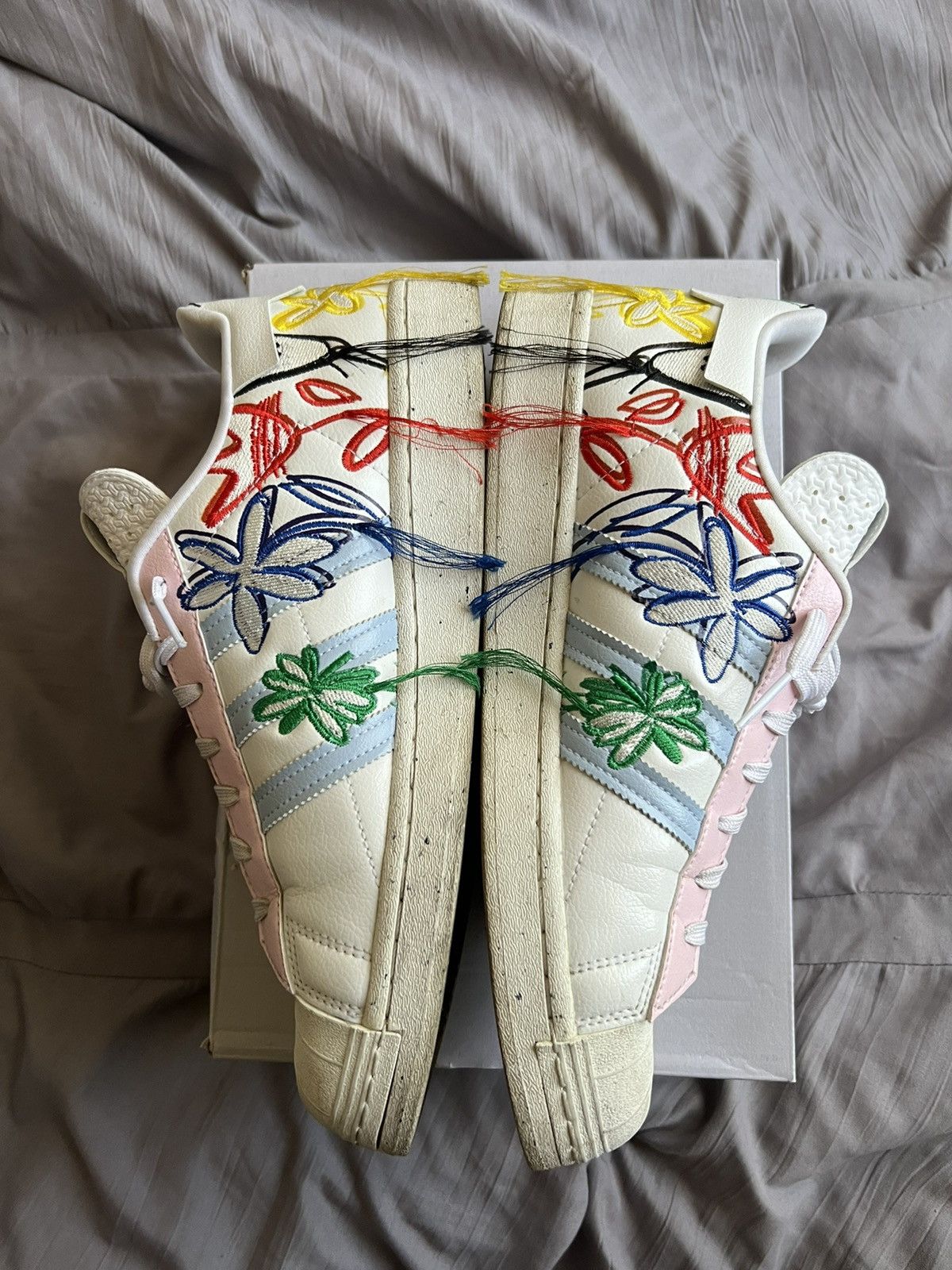 adidas gazelle silver green womens Adidas x Sean Wotherspoon Superstar SUPEREARTH – Extra Butter