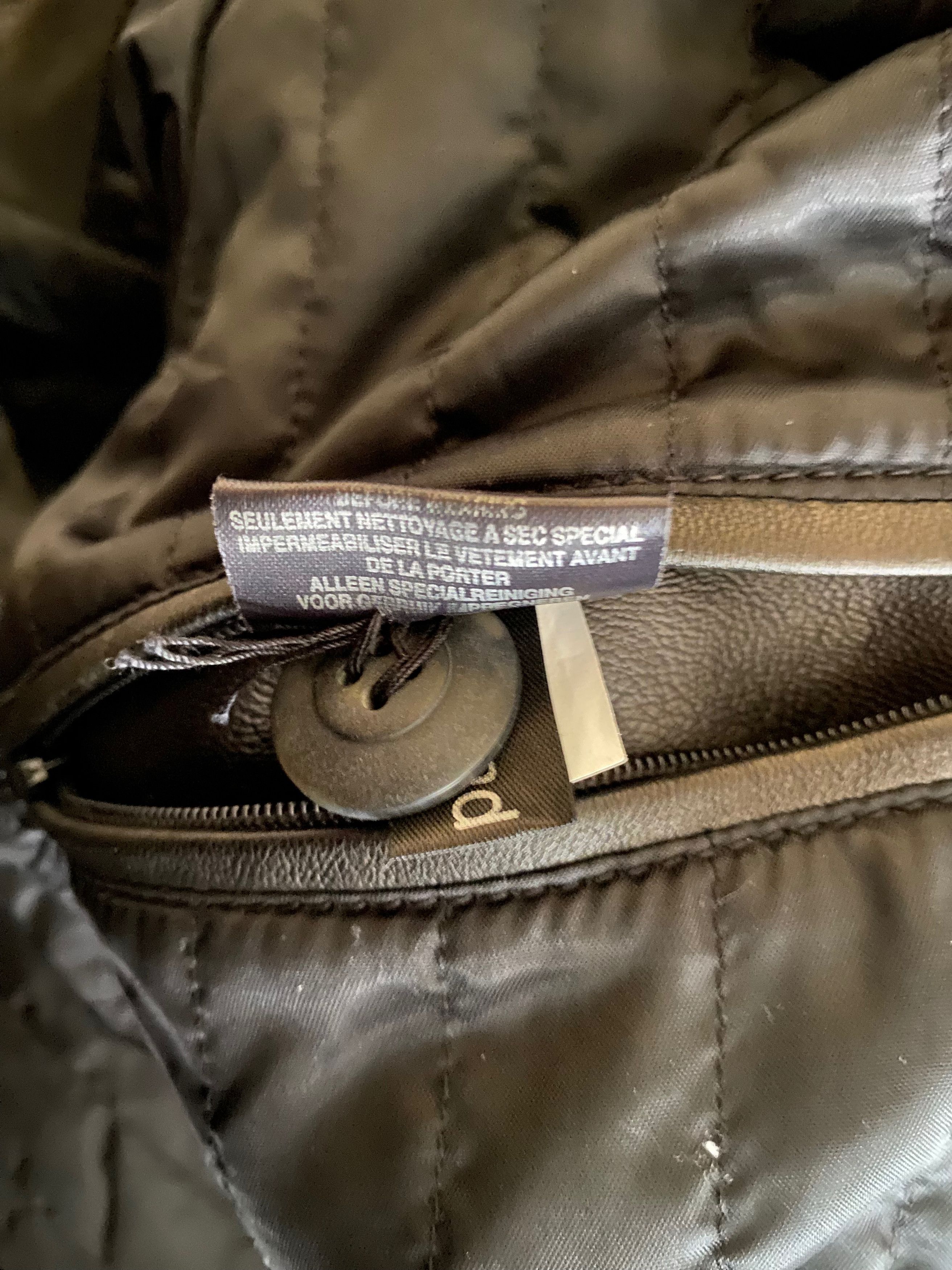 Genuine Leather × Karl Lagerfeld Lagerfeld long leather coat, size 54 Size US XL / EU 56 / 4 - 7 Thumbnail