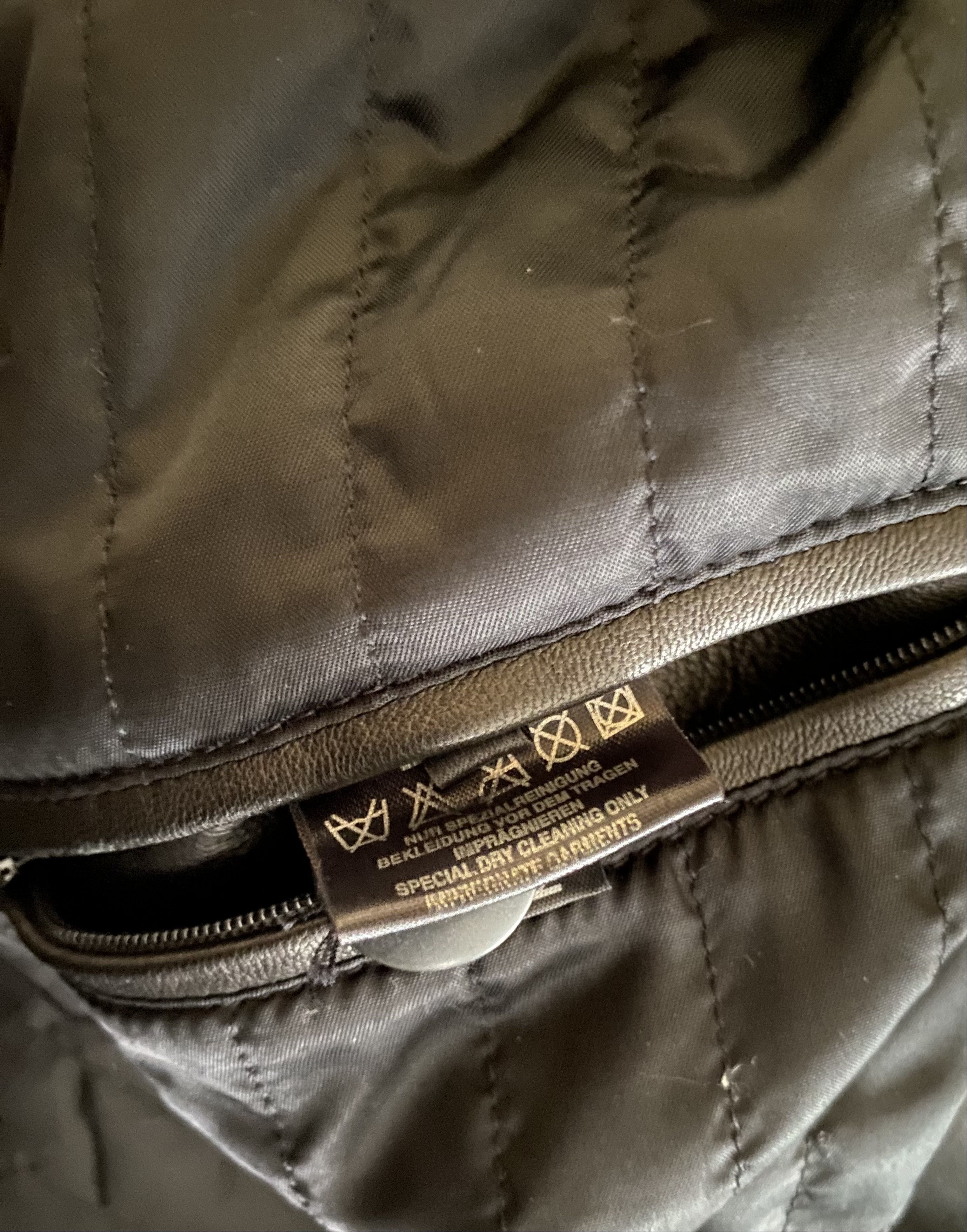 Genuine Leather × Karl Lagerfeld Lagerfeld long leather coat, size 54 Size US XL / EU 56 / 4 - 6 Thumbnail
