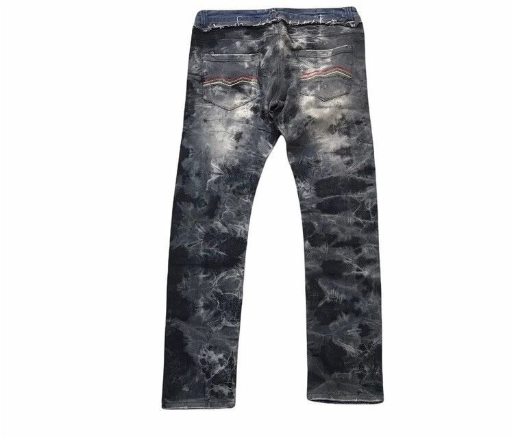 Japanese Brand × Vintage Vintage Crazy Leopard Bleach Illusion Flare Denim Jeans Size US 36 / EU 52 - 4 Thumbnail