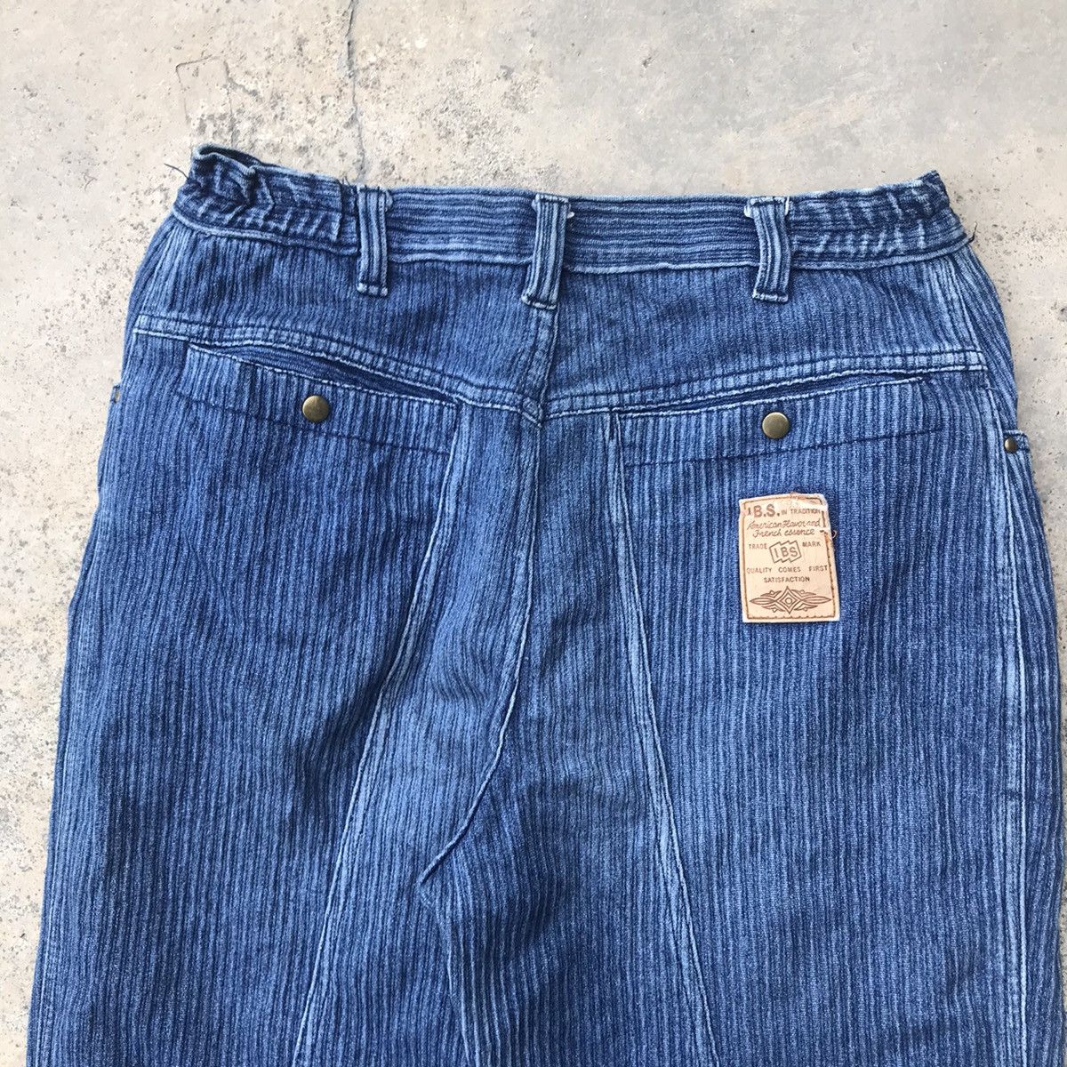 Japanese Brand × Vintage Vintage 80’s ABS Adrenaline Bikers Hikory Denim Jeans Size US 30 / EU 46 - 12 Thumbnail