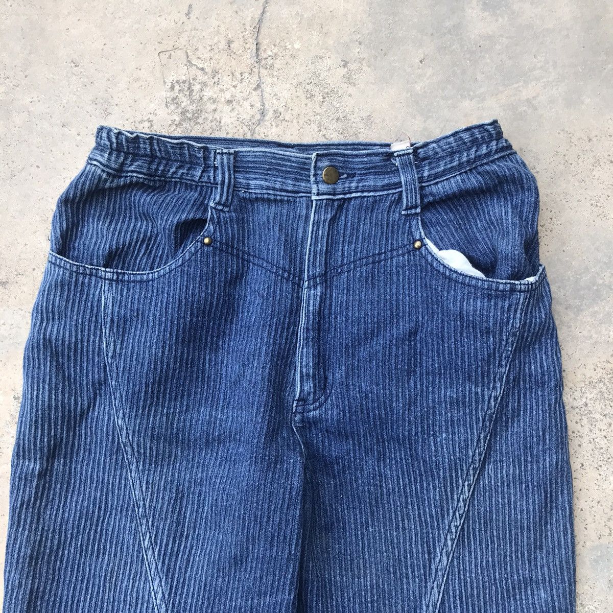 Japanese Brand × Vintage Vintage 80’s ABS Adrenaline Bikers Hikory Denim Jeans Size US 30 / EU 46 - 8 Thumbnail