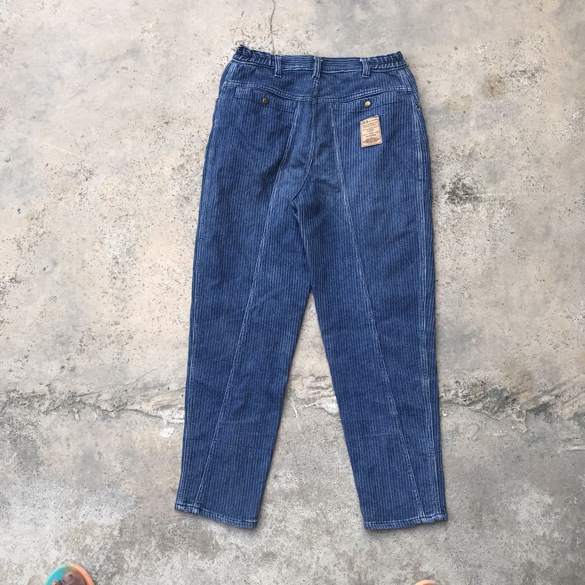 Japanese Brand × Vintage Vintage 80’s ABS Adrenaline Bikers Hikory Denim Jeans Size US 30 / EU 46 - 11 Thumbnail