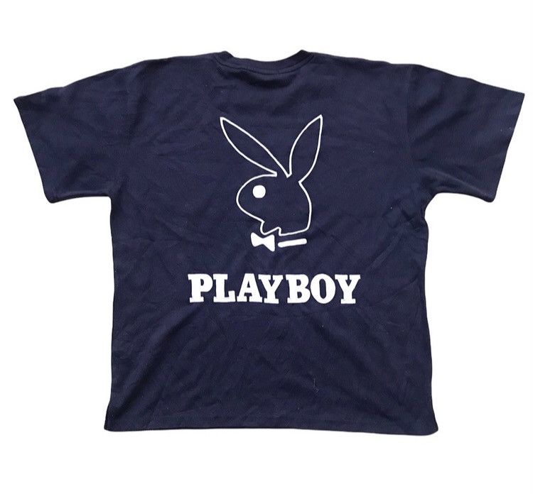 Playboy Vintage Playboy Flocked Bunny Embroidery Tee Size US L / EU 52-54 / 3 - 1 Thumbnail