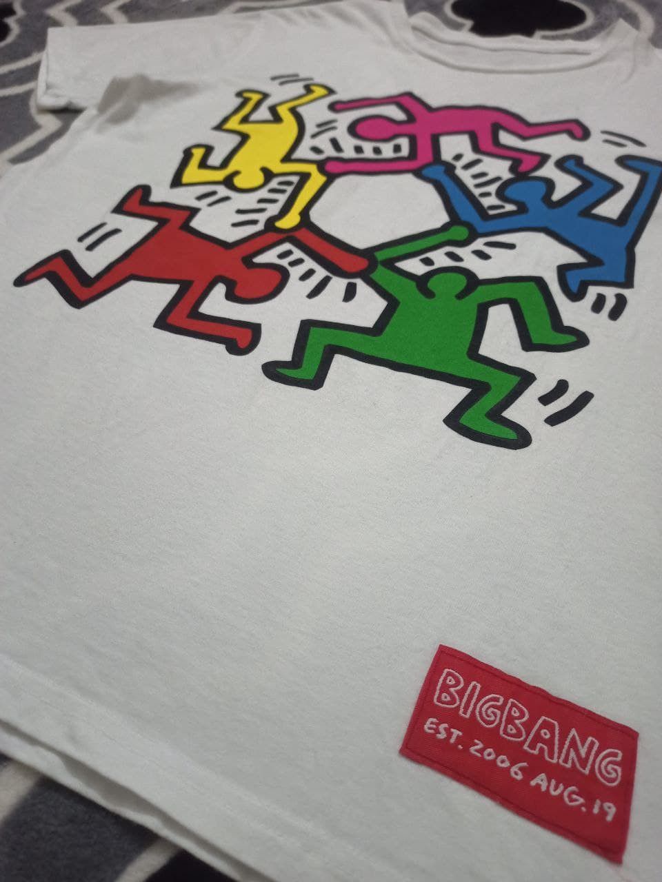 Keith Haring × Vintage ⭐RARE🌟VINTAGE KEITH HARING BIG BANG T Shirt Size US M / EU 48-50 / 2 - 3 Thumbnail