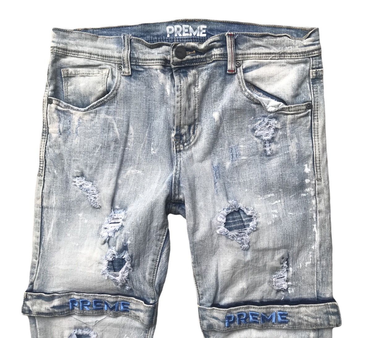 If Six Was Nine × Japanese Brand Vintage Preme Distressed Strap tactical Jeans Size US 34 / EU 50 - 2 Thumbnail