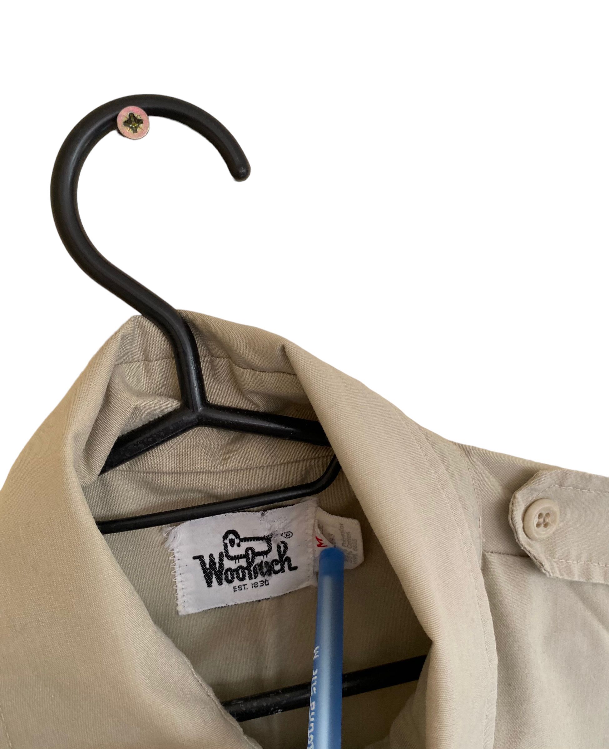 Woolrich Woolen Mills khaki cargo button up shirt travis scott vibe Size US M / EU 48-50 / 2 - 3 Thumbnail