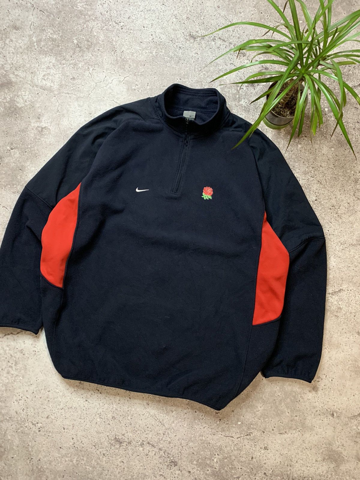 Nike Vintage Nike Rugby England Team Fleece Size US XL / EU 56 / 4 - 1 Thumbnail