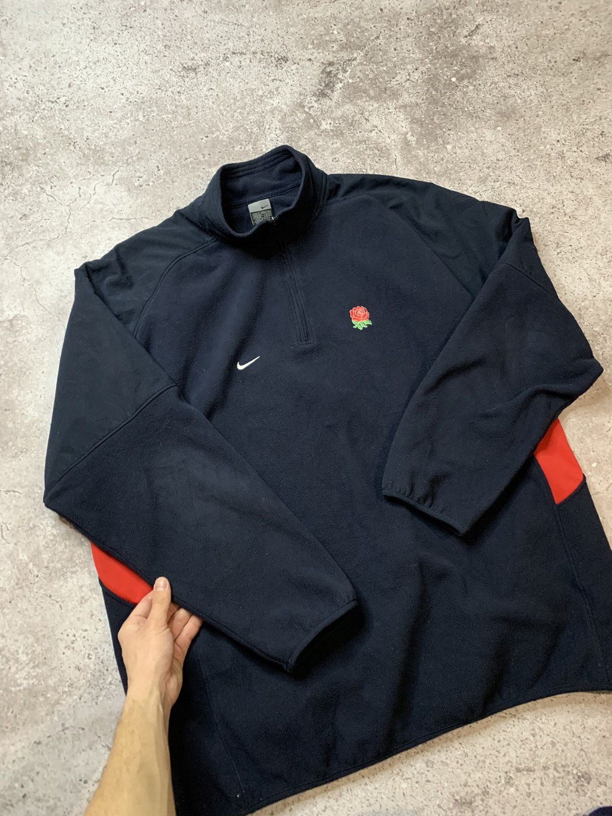 Nike Vintage Nike Rugby England Team Fleece Size US XL / EU 56 / 4 - 11 Thumbnail