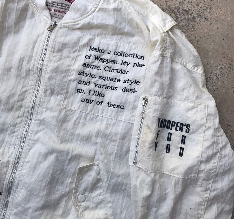 If Six Was Nine × Japanese Brand × Le Grande Bleu (L.G.B.) Vintage Fashion Designer “Troopers For You” Bomber Jacket Size US L / EU 52-54 / 3 - 9 Thumbnail