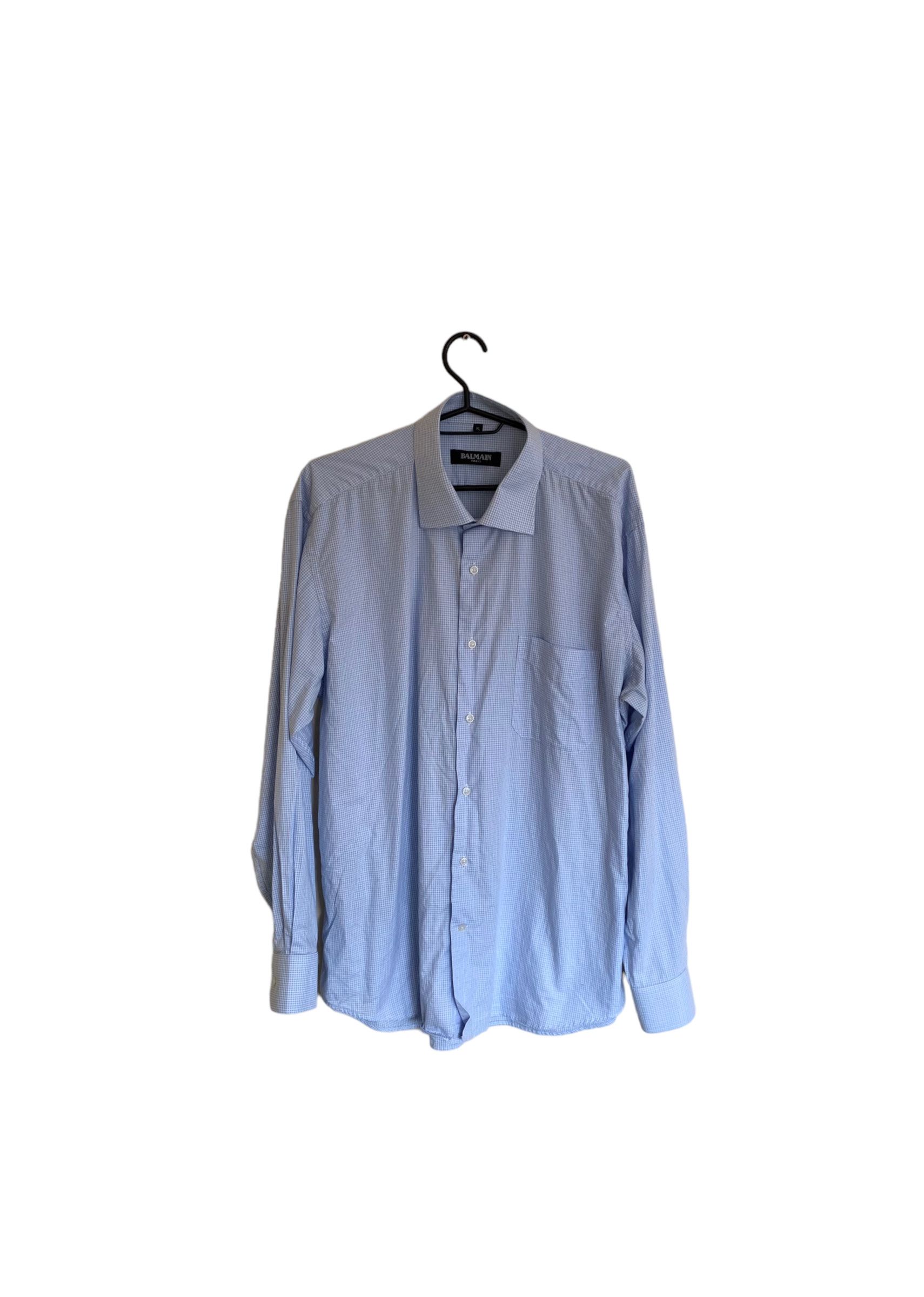 Balmain checkered casual Balmain shirt Size US XL / EU 56 / 4 - 1 Thumbnail