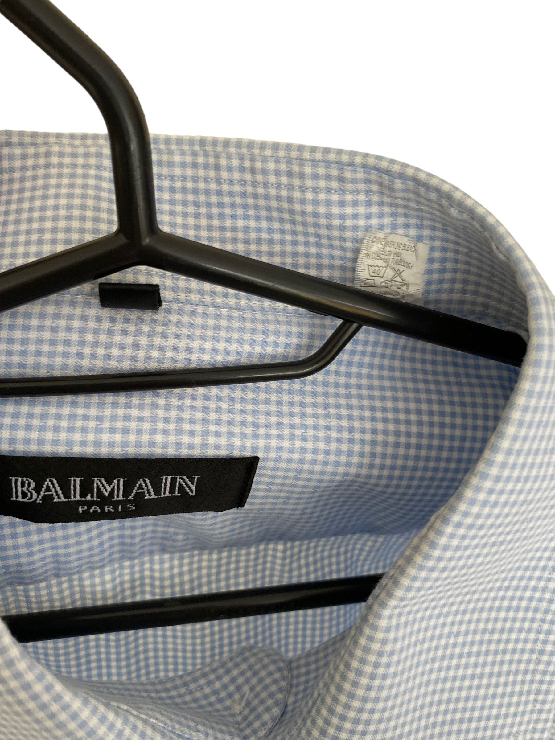 Balmain checkered casual Balmain shirt Size US XL / EU 56 / 4 - 4 Thumbnail