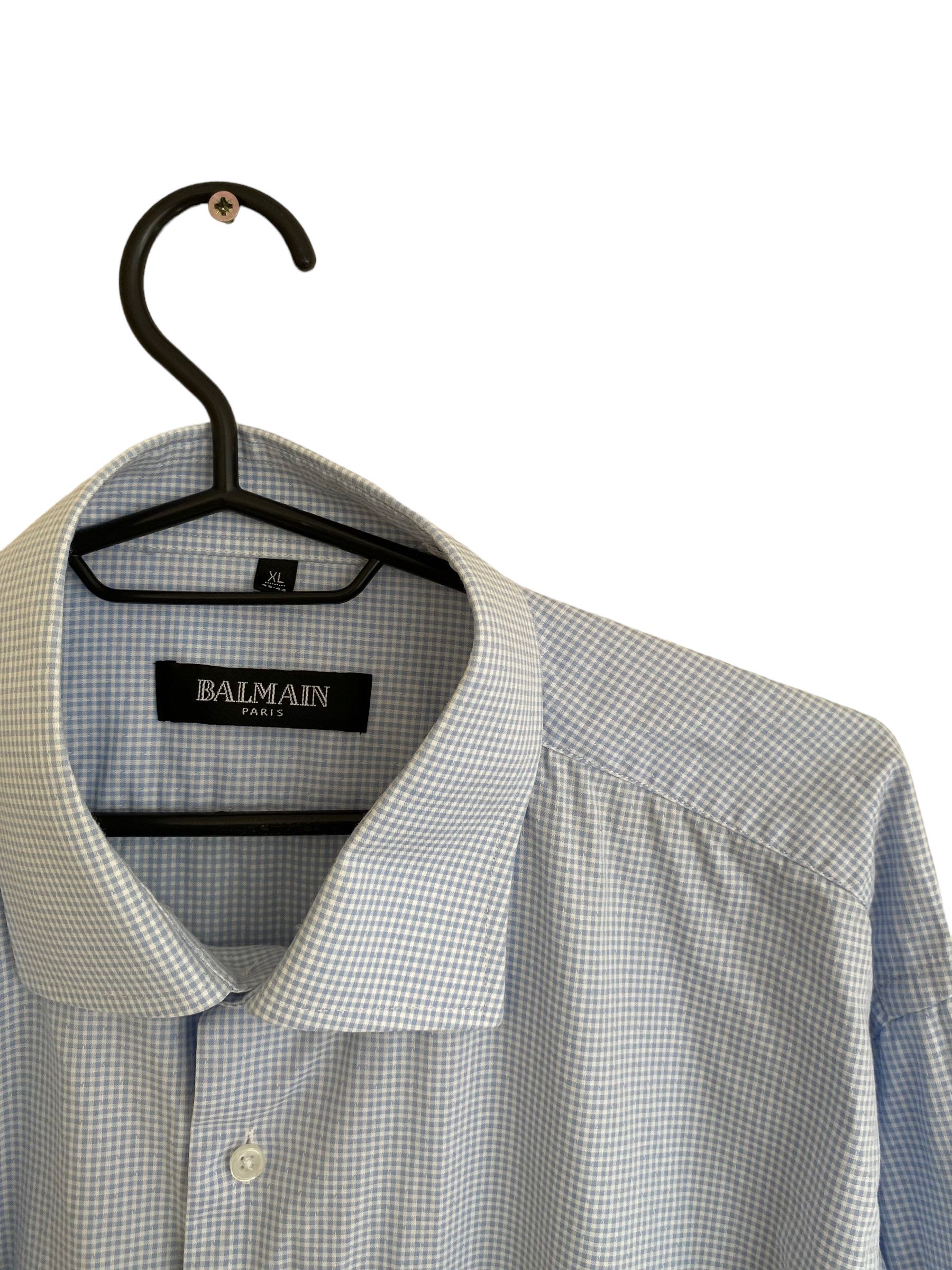 Balmain checkered casual Balmain shirt Size US XL / EU 56 / 4 - 3 Thumbnail