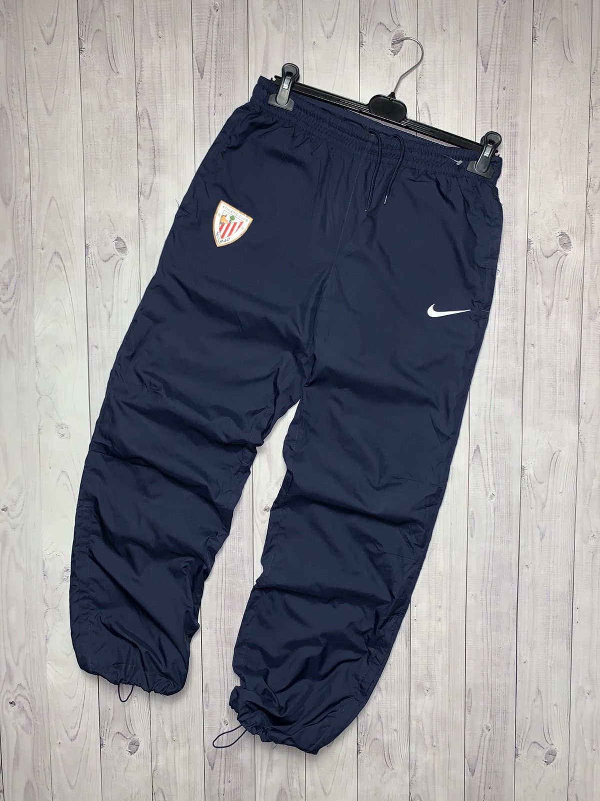 Vintage Vintage Nike Athletic Bilbao Soccer pants drill joggers S Size US 30 / EU 46 - 1 Thumbnail