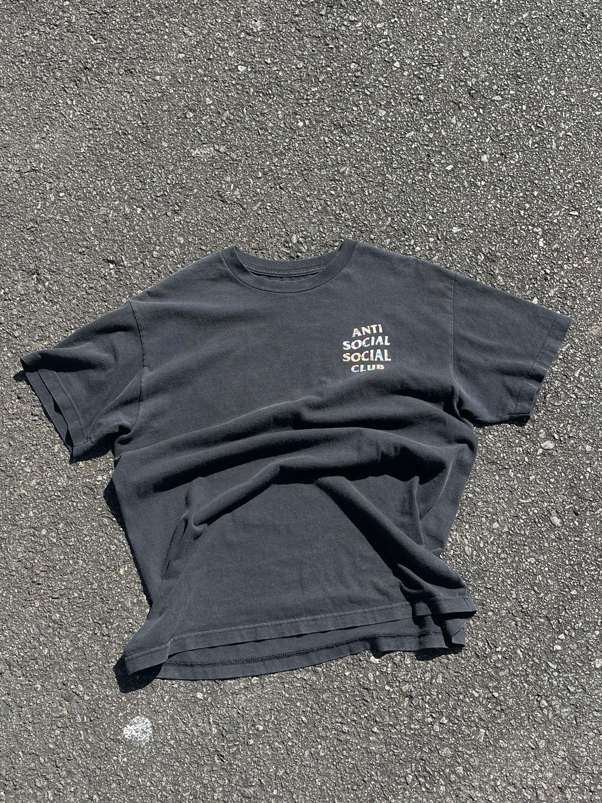Anti Social Social Club Flag Tee Black