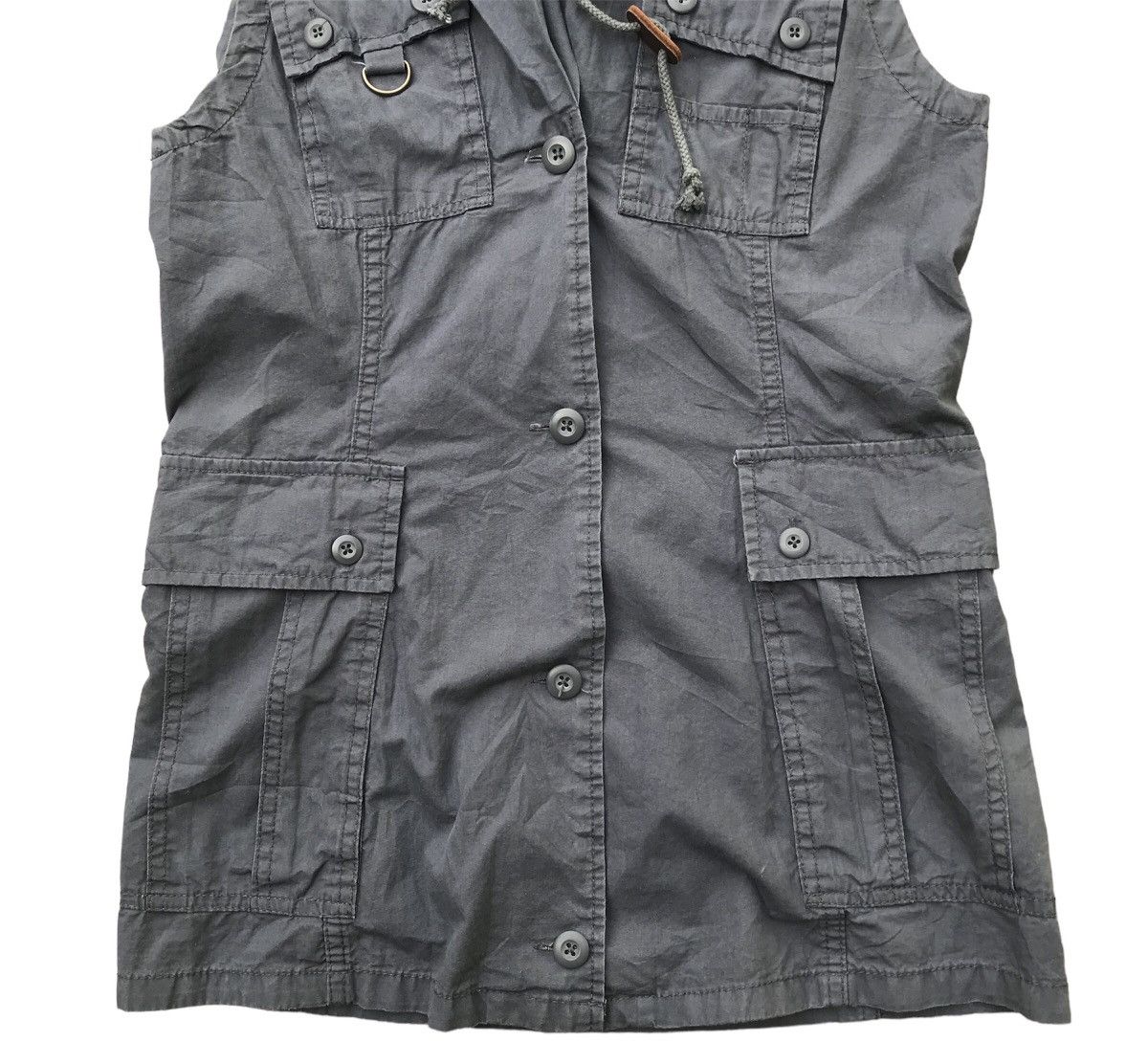 Avirex × Vintage Vintage Avirex France Maps Sleeveless Military Vest Hoodie Size M / US 6-8 / IT 42-44 - 3 Thumbnail